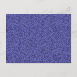 Postal Morado Floral Tudor Gardens Damask