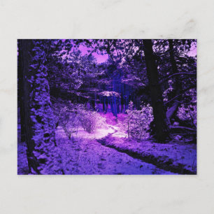 Postal morado oscuro y nefasto