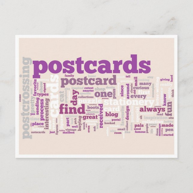 Postal "Morado postrero" (Anverso)