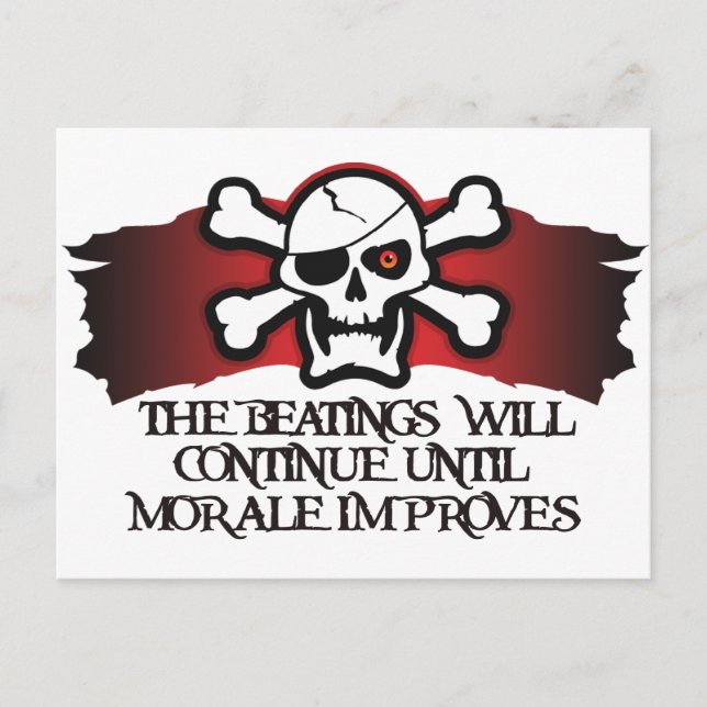 Postal Moral pirata (Anverso)
