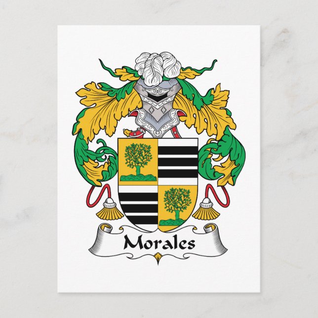 Postal Morales Family Crest (Anverso)