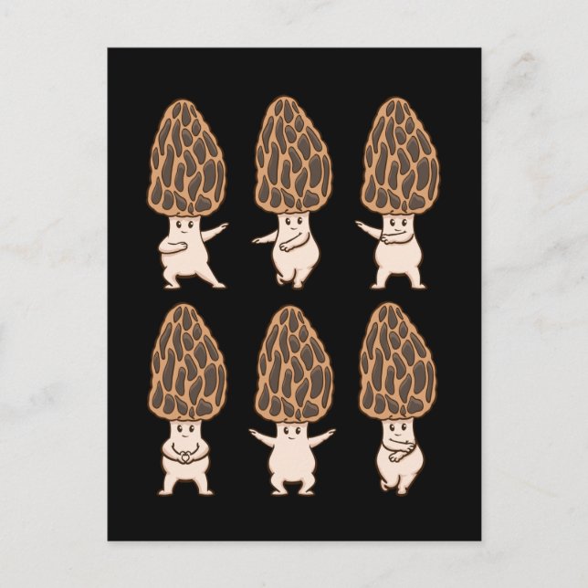 Postal Morel Mushroom Fungi Hunter Mycology Gift Morels (Anverso)