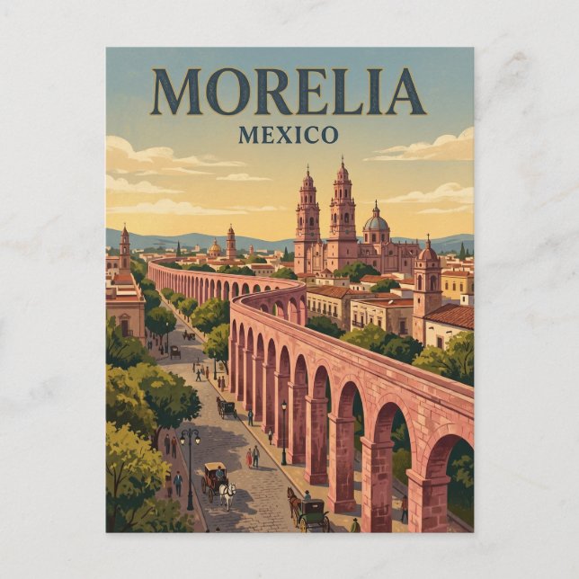 Postal Morelia México (Anverso)