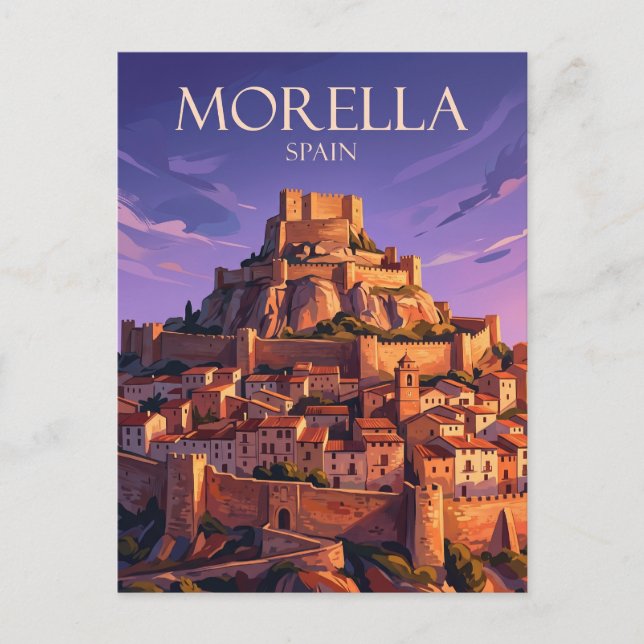 Postal Morella España (Anverso)