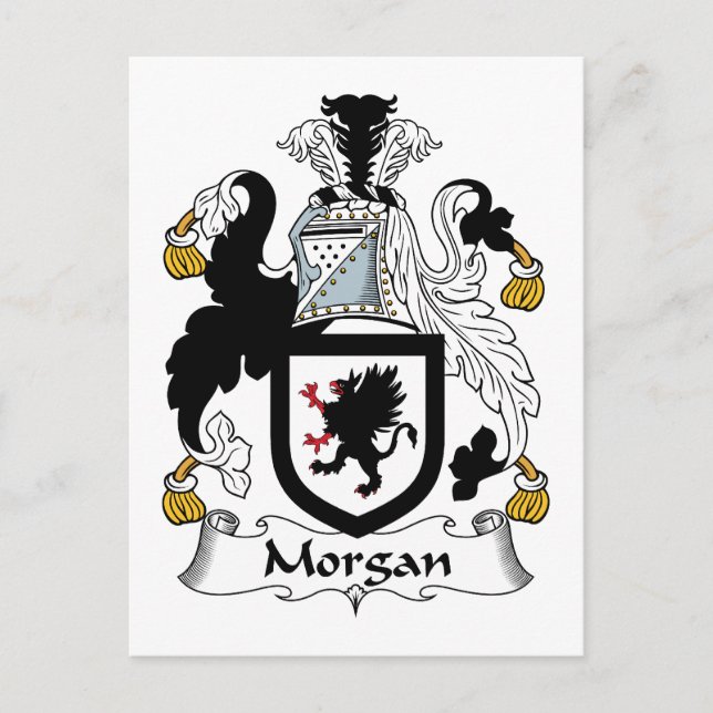 Postal Morgan Family Crest (Anverso)