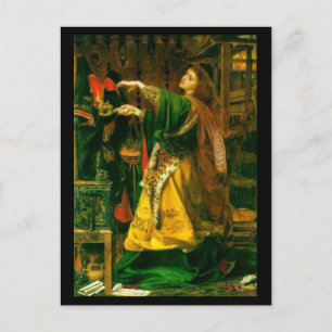 Postal Morgan Le Fay ~ Pintado Bella Artes Sandys 1864