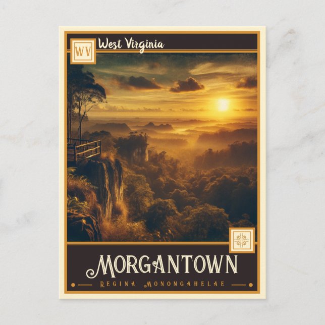 Postal Morgantown, Virginia Occidental | Vintage (Anverso)
