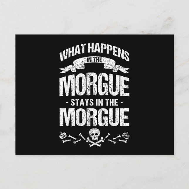 Postal Morgue Embalmer Funeral Director Cemetery Gift (Anverso)