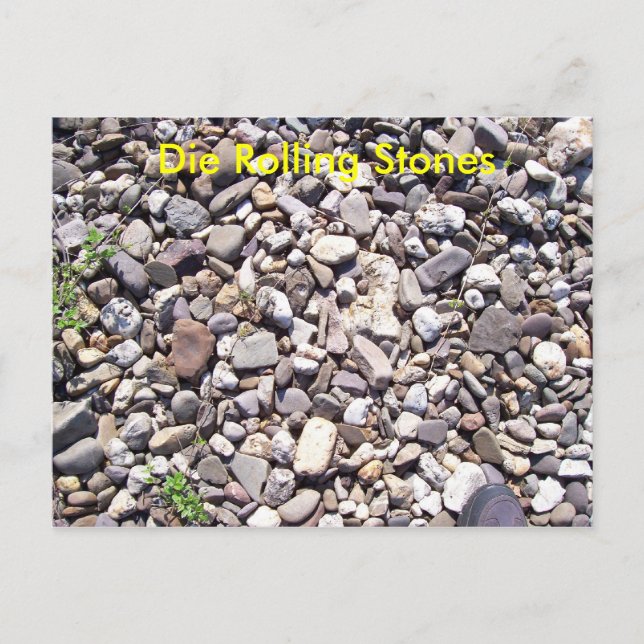Postal Morir los Rolling Stones (Anverso)