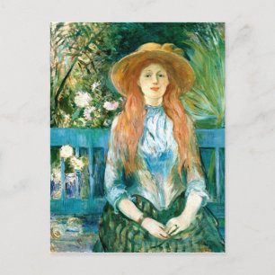 Postal Morisot - Joven Chica en un parque