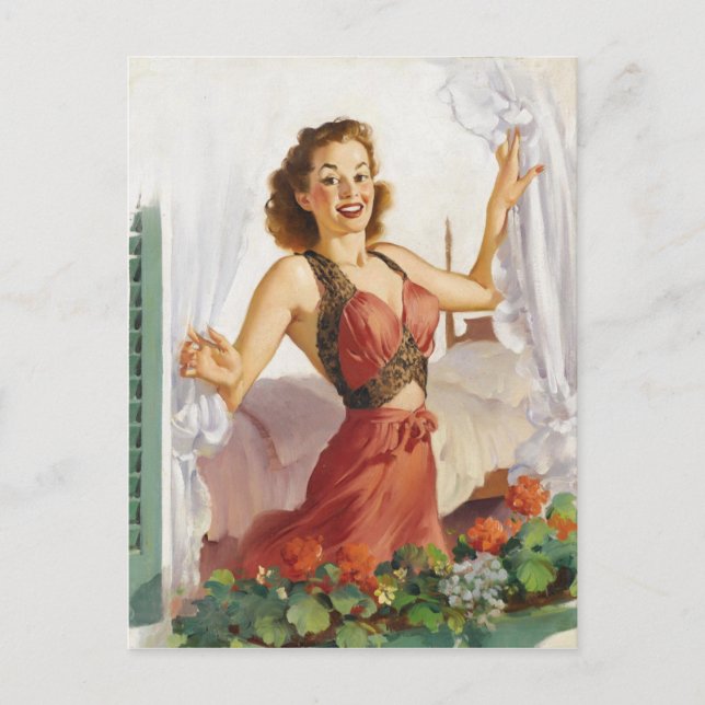 Postal Morning Pin Up (Anverso)