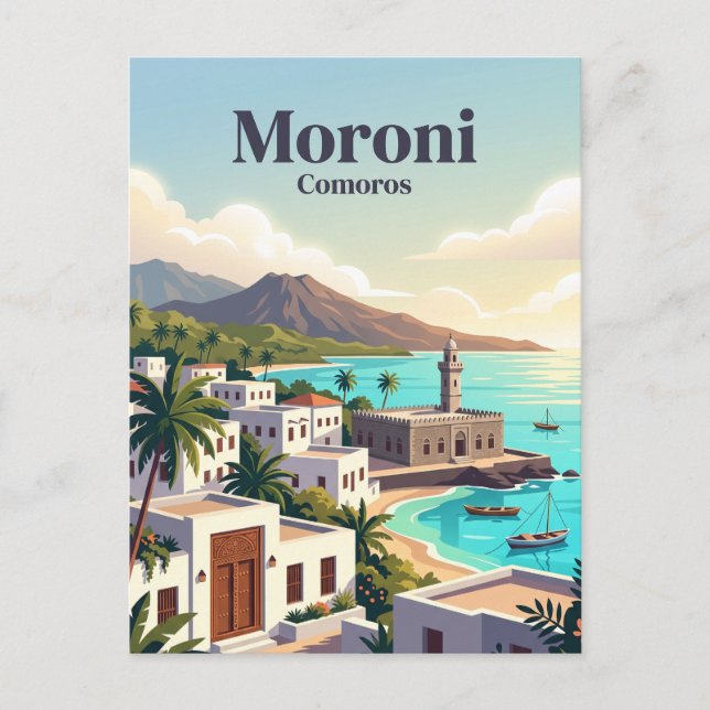 Postal Moroni Comoras (Anverso)