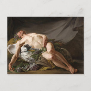Postal Morpheus por Jean-Bernard Restout (1771)