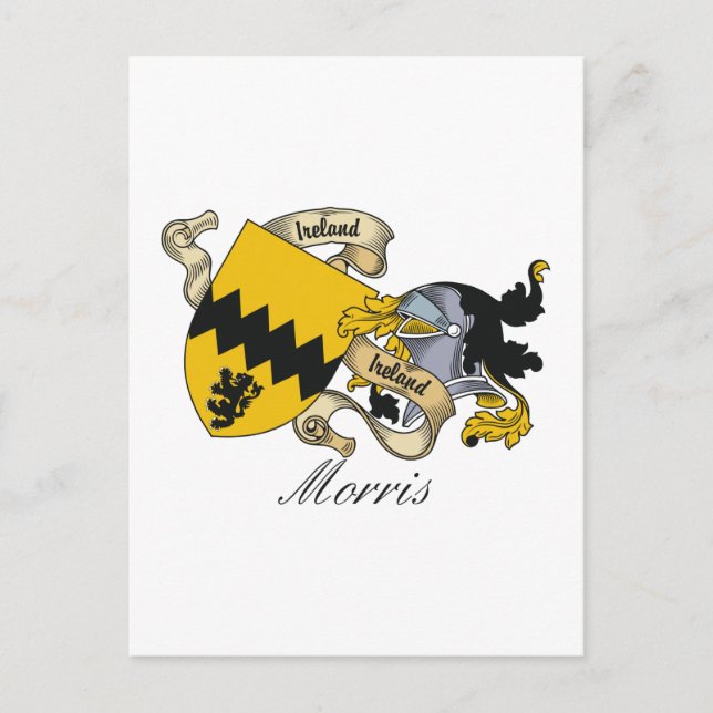 Postal Morris Family Crest (Anverso)