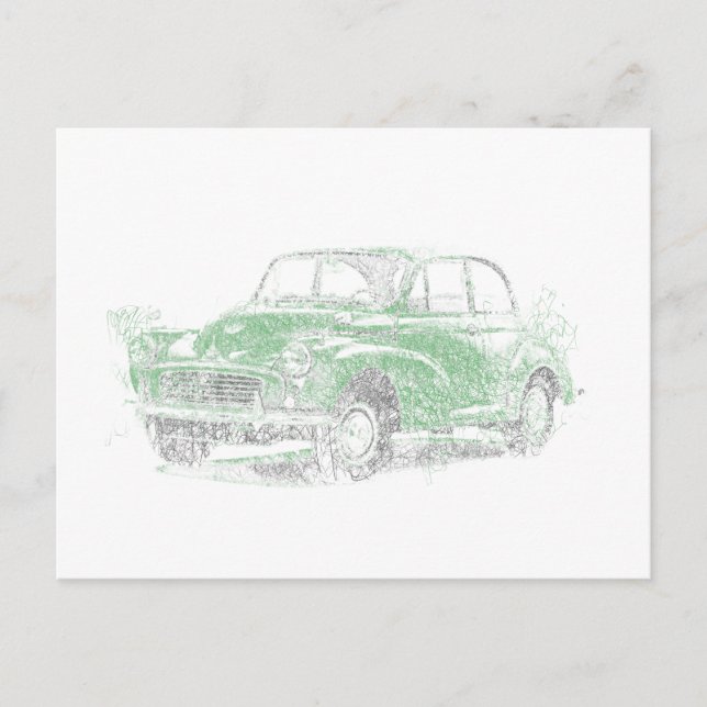 Postal Morris Minor (Biro) (Anverso)