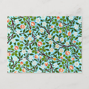 Postal Morris - Tramo, patrón floral vintage