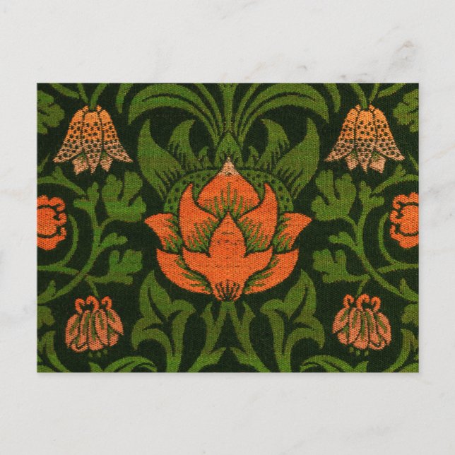 Postal Morris - Violeta y Columbina (vista de cierre) (Anverso)