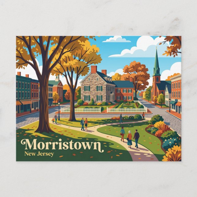Postal Morristown Nueva Jersey (Anverso)
