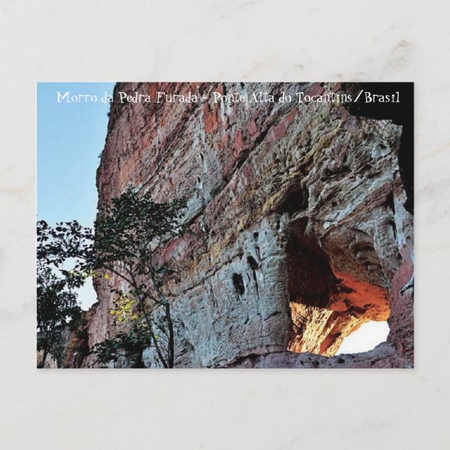 Postal Morro da Pedra Furada (Anverso)