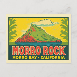 Postal Morro Rock Morro Bay California