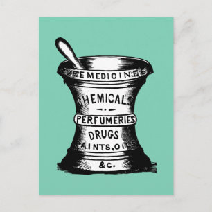 Postal Mortero Y Pestle