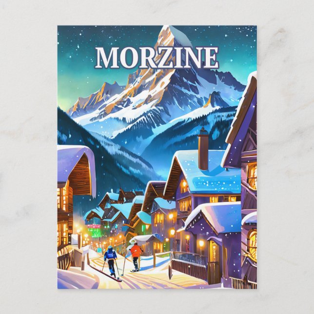 Postal Morzine, bijou des Alpes françaises (Anverso)