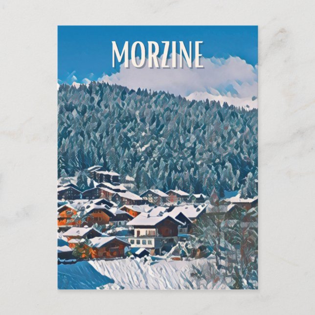 Postal Morzine Station de ski  (Anverso)