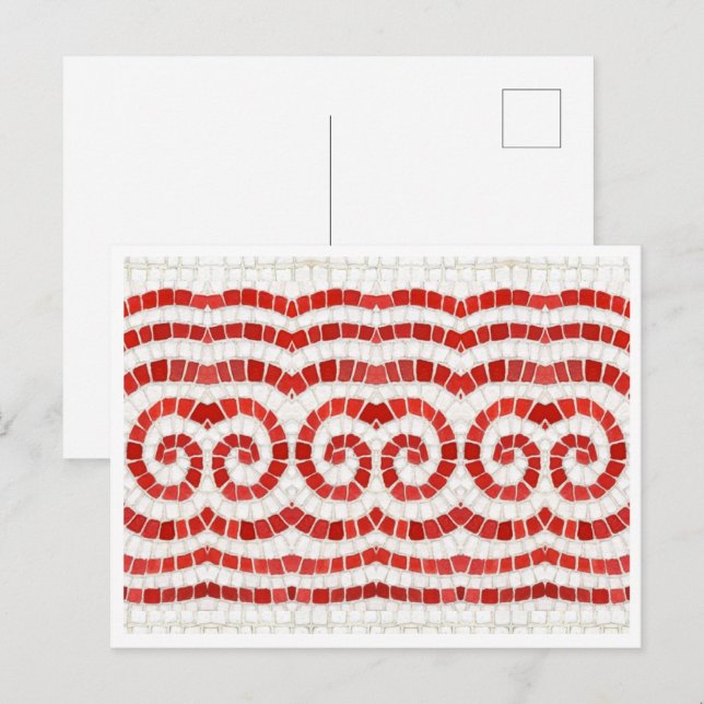 Postal MOSAICA DE RED IONIC (Anverso / Reverso)