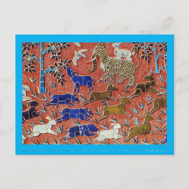 Postal Mosaico Animal, Rescate Animal, (Anverso)