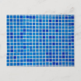 Postal Mosaico azul