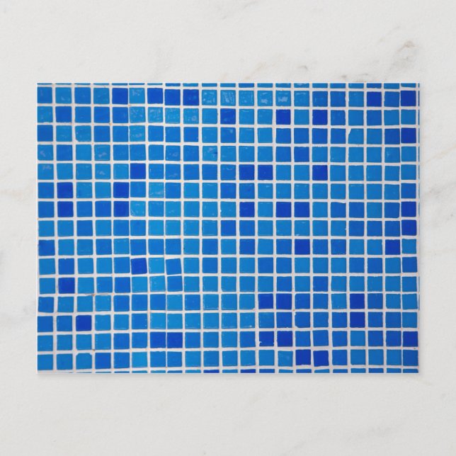 Postal Mosaico azul (Anverso)