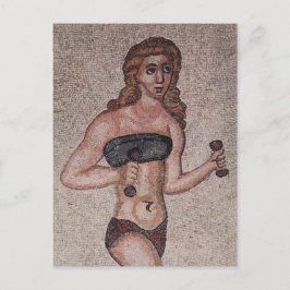 Postal Mosaico Chica bikini - Pesos de elevación - Romano
