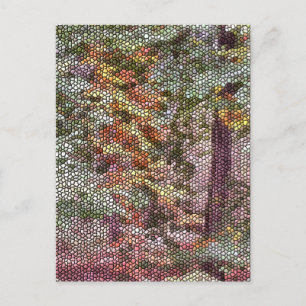 POSTAL MOSAICO DE ÁRBOL
