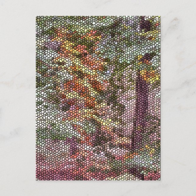 POSTAL MOSAICO DE ÁRBOL (Anverso)