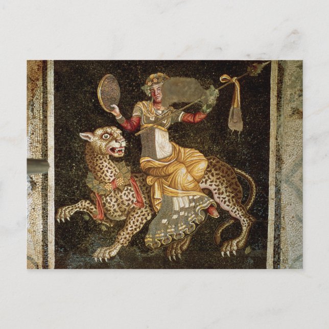 Postal Mosaico de Dioniso montando un leopardo c.180 AD (Anverso)