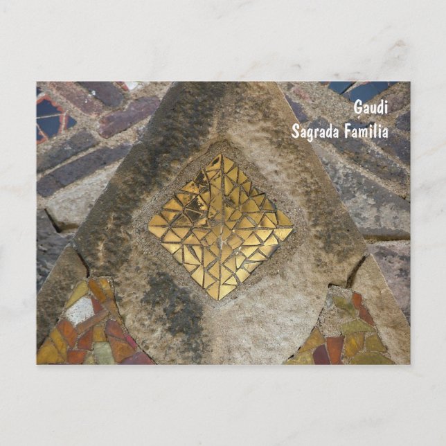 Postal Mosaico de la Sagrada Familia (Anverso)