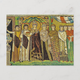 Postal Mosaico de Theodora Icono bizantino ortodoxo