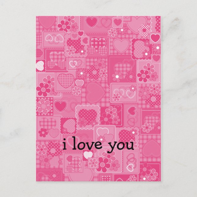 Postal Mosaico del corazón (Anverso)