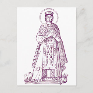 Postal Mosaico griego de Santa Inés de Roma