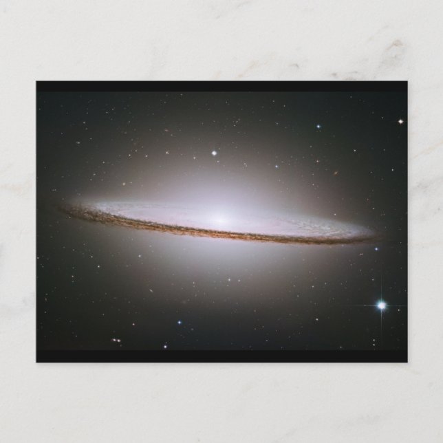 Postal Mosaico hubble de la majestuosa Galaxia Sombrero (Anverso)