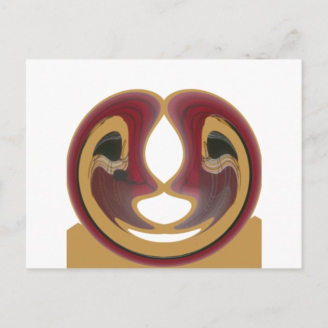 Postal Mosaico Masái: Una celebración de la cultura vibra (Anverso)