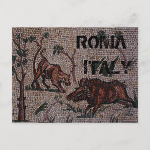Postal Mosaico romano