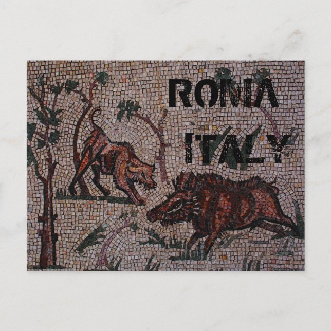Postal Mosaico romano (Anverso)