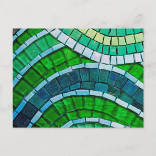 Postal Mosaico verde