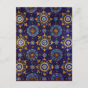 POSTAL MOSAICOS DE RAVENNA BYZANTINE, ESTRELLAS, ESTAR AZ
