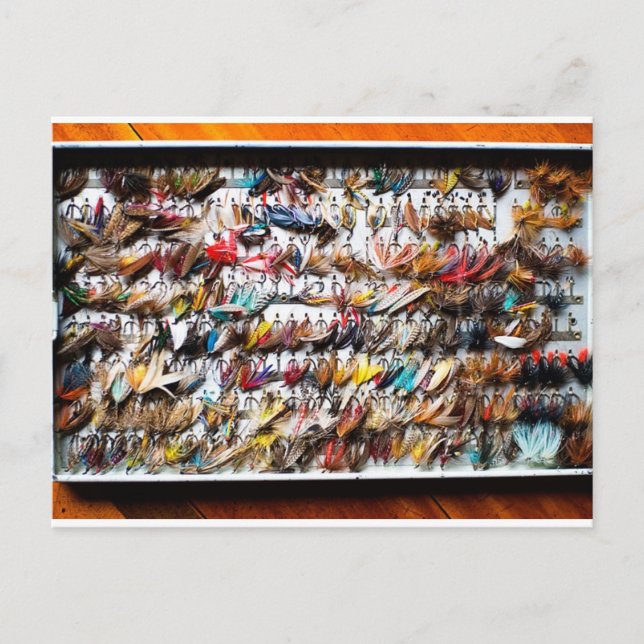Postal Moscas de pesca (Anverso)