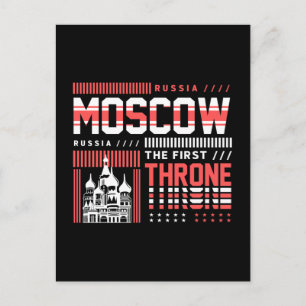 Postal Moscú Rusia Tipografía de Monumentos Viaje 
