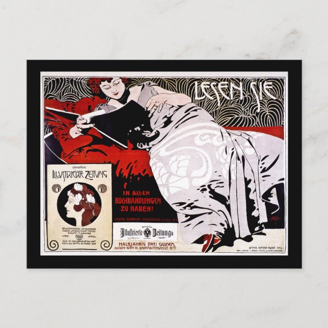 Postal Moser Kolo 1900 - Lesen Sie - "Read Me" (Anverso)