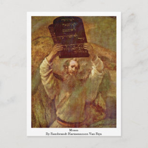 Postal Moses By Rembrandt Harmenszoon Van Rijn