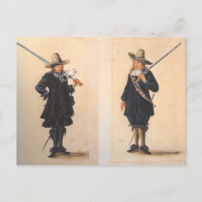 Postal Mosqueteros (Anverso)